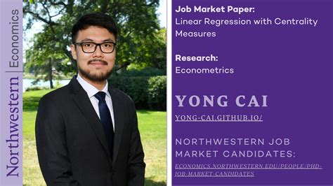 With a passion for the business and market stories behind each financial and macro number, I want to immerse myself in them. . Northwestern job market candidates economics
